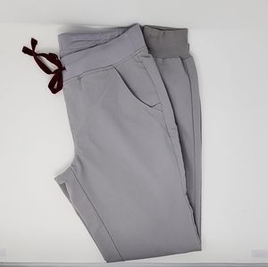FIGS TECHNICAL COLLECTION GREY ZAMORA JOGGER SCRUBS PANTS